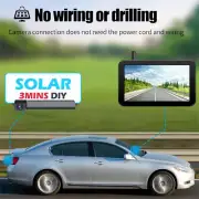 Solar Powered Wireless Reversing Backup Camera & 5" LCD Monitor Parking Kit AU