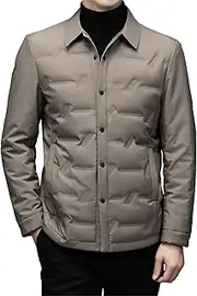[JEShifangjiusu] Warm Lightweight Wool Coat Inner Coat Winter Thick Winter Coat Wind Jacket Man, grey, M