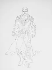 Cody Rhodes 11x14 ORIGINAL COLOR ILLUSTRATION By Luke Kororolowicz