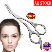 Women Mini Eyebrow Trimmer Scissors with Comb Hair Cutting Tool PJ