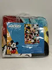 Twin Size 60”x80”inch Mickey Mouse Plush Raschel Blanket NEW.