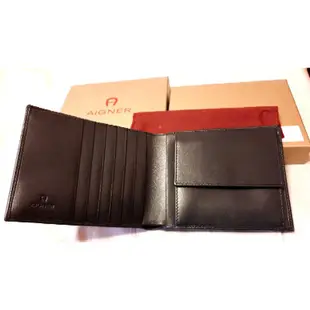 正德國AIGNER/愛格納真牛皮短夾Wallet