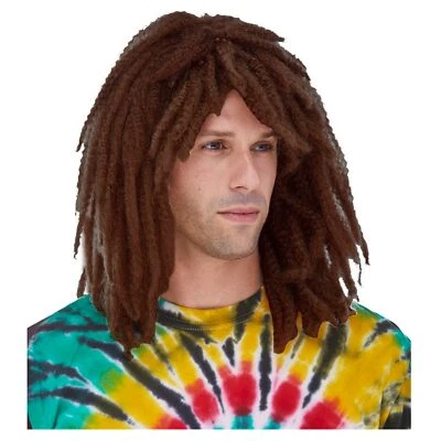 Dreadlocks Dreads Dreadlock Caveman Surfer DUDE Bob Marley RASTA WIG Dirty BROWN