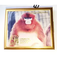 在飛比找蝦皮購物優惠-🇸🇬新加坡動物園金絲猴金鐵盒迷你記事本隨身鏡