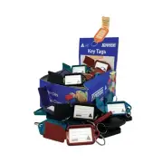 Kevron Recycled Plastic Key Tags Assorted Colours 56x30mm Pack of 100 K5ACR100