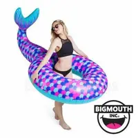 在飛比找PChome24h購物優惠-美國 Big Mouth 造型游泳圈 美人魚款