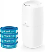 Nappy Bin Starter Kit includes 4X Refill Cassette with Air Seal™ technology Whit