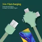 Charger Cord Type C/micro Usb Fast Charging 3 in 1 Charging Cable High Tenacity