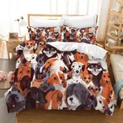 3D Different Dog Pattern Quilt Cover Set Bedding Set Pillowcases 223