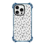 iPhone 16 Pro Bounce Case MagSafe Compatible Minimalist black white watercolor foliage floral