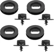 4 Sets Car Floor Mat Retainer Clip Kit Automotive Carpet Clips Holder Clamps Car Floor Carpet Fixator Rotating Button Foot Pad Anti Slip Buckle Compatible with Volkswagen and Skoda