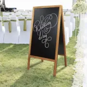 Wooden Frame A-Type Stand Blackboard Chalkboard Memo Board Menu Display Sign USA