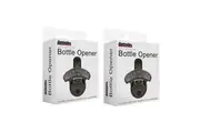 2x Bartender Wall Mounted Cast Iron Beer Cap Bottle Open Opener Barware w Screws