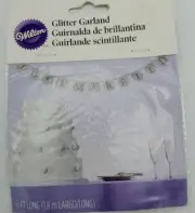 "Just Married" Banner 6ft Wilton Silver Glitter Wedding Party Ribbon Pre-Strung