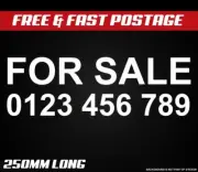 Custom For Sale Decal Sticker Sign Phone Number Sign Car Vinyl