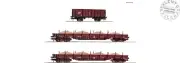 Roco 77041 Set Of 3 Freight Cars DR With Sand Load In Scale H0 1:87