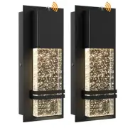 LED Dusk to Dawn Outdoor Light Fixture Exterior Wall Sconces Porch Light 2 Pa...