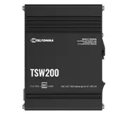 Teltonika TSW200 Industrial PoE+ Ethernet Switch, 2x SFP Ports, 8x PoE+ Ports with speeds up to 1000 Mbps, Power Up to 240 W, PSU excluded