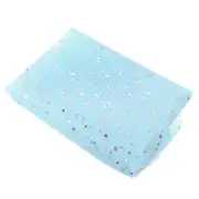 5 Yards Tulle Fabric, 63inch Glitters Tulle Fabric Rolls Ribbon, Blue