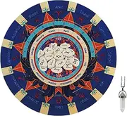 Pendulum Mat for Divination - Dowsing Divination Pad,Dowsing Divination Mousepad 8.5 Inch, Round Shape Astrology Pendulum Pad for Board Game