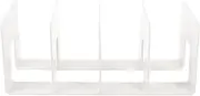 MAGICLULU bookends Books Purse Holder File Folder Book Shelves Desktop Stand Book Ends Multi-Function Book Organizer Book Holders for Shelves Book Stand Food Grade Storage Bag Acrylic White