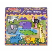 Melissa & Doug Chunky Puzzle - Safari 8pc