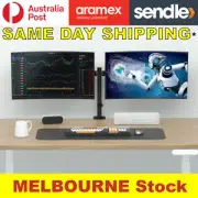 Monitor Stand Dual Arm Desk Mount LED TV Screen Holder Bracket Up to 27''