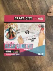 Craft City DIY Clear Slime Kit, 4 Pack, Pre -Made Slime by Karina Garcia, Ages+