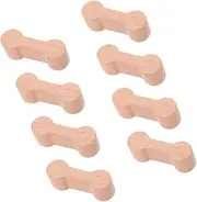 [HANABASS] 8Pcs Wooden Train Track Connectors Simulation Train Track Adapters for DIY Model Railway Enhances Imaginative Play and Problem Solving Skills