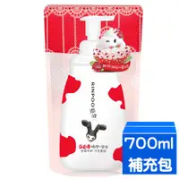 在飛比找蝦皮購物優惠-【潤波】沐浴慕絲泡泡  700ml/補充包 全脂牛奶極潤(紅