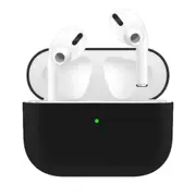 2 Pcs Silicone Earphone Case For Airpods Pro Shockproof Cases For Apple Bluetooth Headset Protective Cover black
