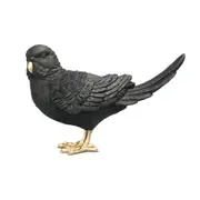 White Moose Resin/Metal Budgie Home/Office Living Room Ornament Decor Black