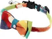 Mipcase 2pcs Colorful Collar Pet Necklace Bell for Festivals and Daily Use for Cat Lovers