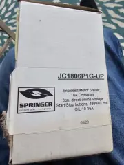 Springer JC1806PIG-UP 18 Amp, 480V 60 Hz, Nonreverse Enclosure IEC Starter