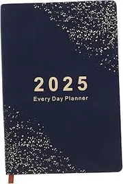 jojofuny Portable Academic Planner Notebook Multi Function Household Organizer PU Cover for Students Office Workers Teachers Daily Schedule Planner