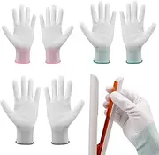 3 Pairs of Heat Resistant Gloves, Professional Heat Gloves for Hair Styling with Silicone Fingers, Heat Protection Gloves for Hair Styling, Heat Proof Gloves for Curling, Flat Iron and Curling Wand