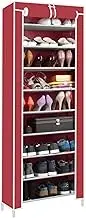 10 Tier Shoe Shelf Tower Space Saving Heavy Duty Non-Woven Fabric Shoe Storage Organizer for 27 Pairs of Shoes (Color : E) (Color : D)