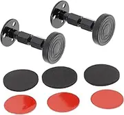 2 Pairs Headboard Stabilizer Threaded Bed Frame Stopper Metal Anti-Shake Tool Soft Pad for Wall Protection Easy Install for Bedroom Apartment