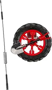 HOMSFOU Removable Tire Shape Decor Plastic Car Tire Adorn Compact Flag Pole