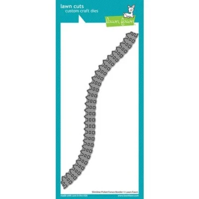 Lawn Fawn Slimline Picket Fence Die Cuts Number LF2799 Crafting