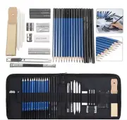 32pcs Drawing Sketch Set Pencils Erasers Sharpener Art Craft Painting Sketching