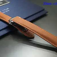 在飛比找PChome24h購物優惠-全新Omega 代用進口高級摺疊扣錶帶 卡基色 ( 20mm