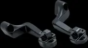 Kuryakyn Gloss Black Passenger Floorboard Mounts Springfield Dark Horse 18-21