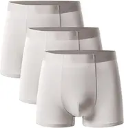 [Maiyifu-GJ] Men's Modal Traceless Underwear Comfort Athletic Hip Boxer Brief Breathable Solid Color Underpants