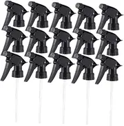 DINHEAROM 15Pcs Spray Bottle Replacement Nozzles Durable Spray Heads for Standard Bottles for Home Garden and Cleaning Tasks