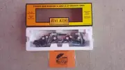 MTH Railking Auto Transport 30-7671 Flat Car w/ (2) ERTL '30 Panel Van O Scale