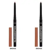 NEW Avon Glimmerstick Retractable Eyeliner - Bronze 0.28 g / SET OF 2