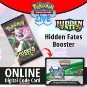 Pokémon PTCGO Live TCG Hidden Fates Booster ONLINE Bulk Code Cards Lot