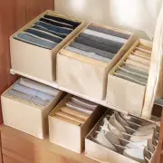 Storage Box Reusable Space-saving Multi-grids Folding Wardrobe Storage Box