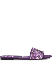 [Dolce & Gabbana] Dolce & Gabbana-Sandali Slides Con Motivo Maioliche-Donna 39 IT
